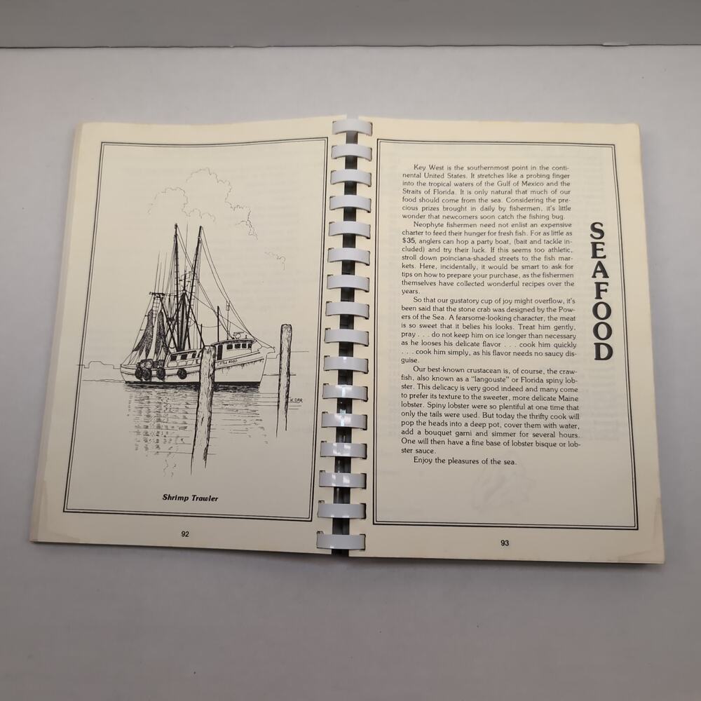 Key West Woman's Club Cookbook Community Florida Keys Spiral Bound 1988 - Picture 4 of 11